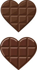 vector art of heart shaped chocolates illustration 