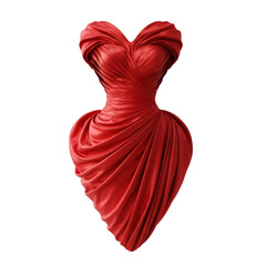 Elegant Red Heart Dress Design Fashion  Romance
