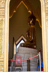 Bangkok, Thailand - 24th December 2025: Wat Trai Mit