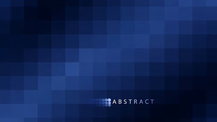 Dark blue abstract background with blurred geometric shapes and a digital texture