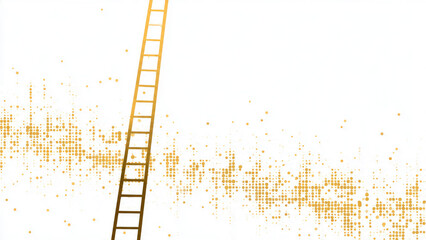 Golden Ladder on Digital Dot Matrix