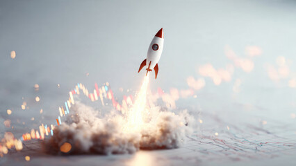 Rocket Launching into Stock Market Growth