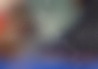 
Soft teal and muted red blur above vivid cobalt base with gentle grain, vintage photo look overlay...