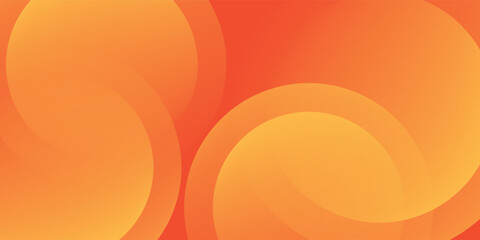Abstract orange background with circles
