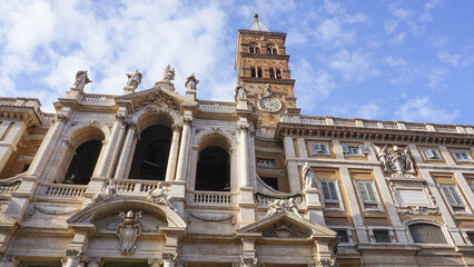 The Basilica of Saint Mary Major in Rome, Italy, Europe.