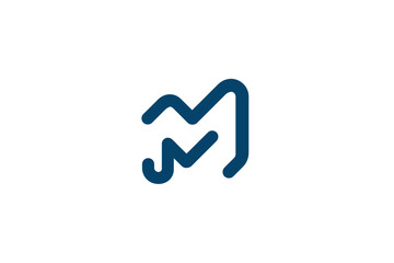 Minimalist abstract monogram logo design featuring connected letterforms for modern branding.