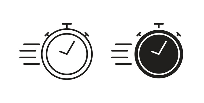 Express icons. Outline icons vector collection. flat illustrations