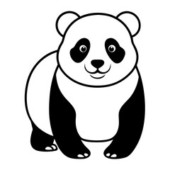 panda bear with a gift