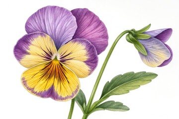 Pansy Flowers With Vibrant Colors and Natural Details Captured in Spring