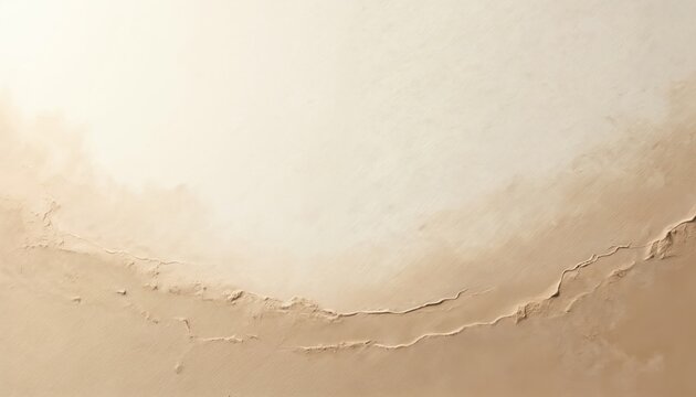 Textured abstract surface with muted beige, cream tones creating warm, soft, minimalist backdrop. Organic lines suggest natural elements like sand dunes gentle waves. Subtle variations in shade,