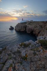Sagres-Leuchtturm: wo land endet und der Atlantik beginnt