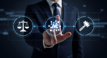 Lawyer uses artificial intelligence for legal justice and decision making