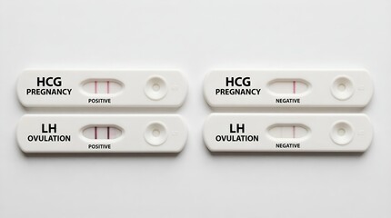 Pregnancy and Ovulation Test Results Close-Up