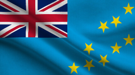 Celebrating independence day with the union flag and stars of sovereignty