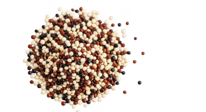 Sparkling glitter confetti pile macro shot abstract light particles transparent background black background - Powered by Adobe