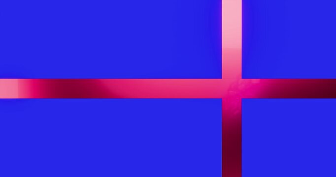 ribbon and bow on green screen