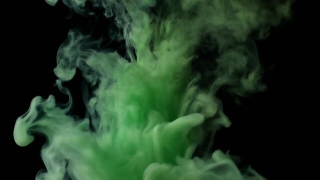 Green Toxic Smoke Gas - Poison Fog VFX Overlay