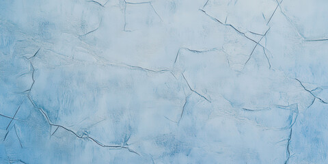 Fototapeta premium cracked azure texture with intricate fissures on weathered surface evoking frozen serenity ideal for abstract wallpaper or banner copy space