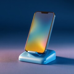 Smartphone on wireless charger