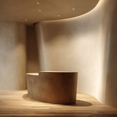 Modern minimalist interior space