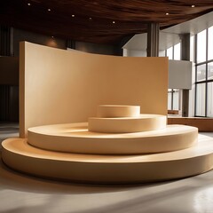 Modern minimalist lobby seating area