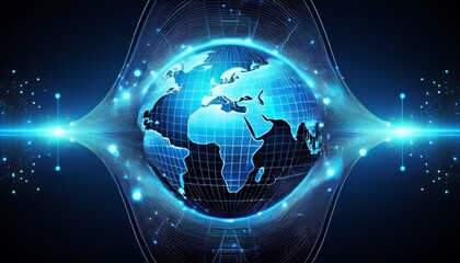 abstract communication technology for internet business global world network and telecommunication