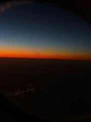 sunrise in the air