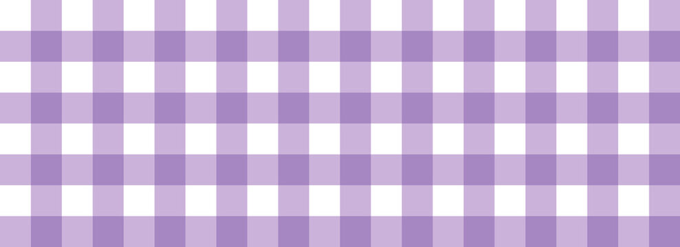SEAMLESS PATTERN - Purple Gingham Checker Pattern Background
