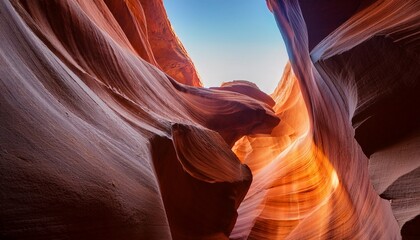 Naturally Carved Sandstone Walls Of Antelope Canyon