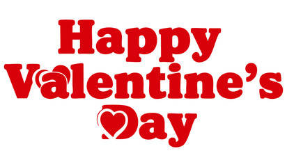 Happy Valentines Day greeting card. Calligraphic design for print cards, banner, poster Hand drawn text lettering for Valentines Day with hearts shape Vector illustration isolated on white background.