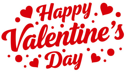 Happy Valentines Day greeting card. Calligraphic design for print cards, banner, poster Hand drawn text lettering for Valentines Day with hearts shape Vector illustration isolated on white background.