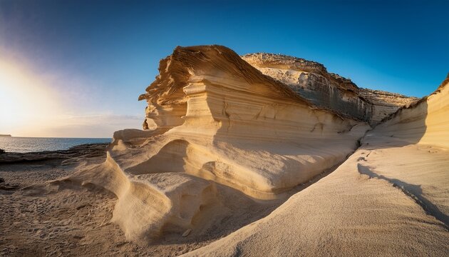 Ancient Rock Formations In Matala Crete Showcase Unique Geological Features And History