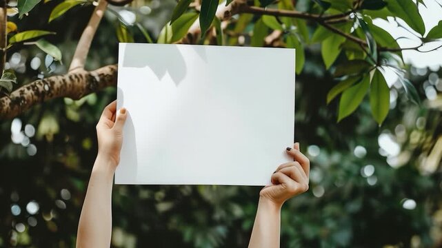 Video A person is shown holding a piece of paper with written notes or information