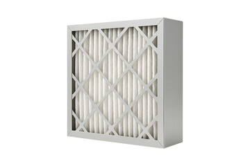 High Efficiency HVAC Air Filter Isolated on a Transparent Background