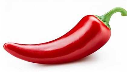 red hot chili pepper cutout on transparent