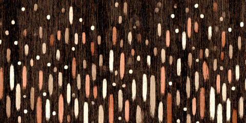 abstract soundwave pattern in earthy brown gradients with textured bars and ethereal dots evoking rhythmic harmony for digital wallpaper or banner background