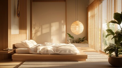 beautiful lake in the morning