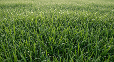 Obraz premium Lush Green Grass in Natural Outdoor Setting with Soft Natural Lighting for Landscape Photography