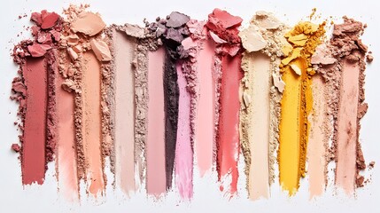 set of colorful lipstick isolated on white background