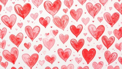 Abstract watercolor heart background. Concept love, valentine day greeting card.