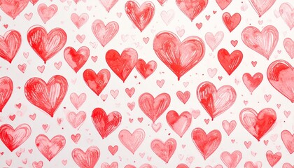 Abstract watercolor heart background. Concept love, valentine day greeting card.