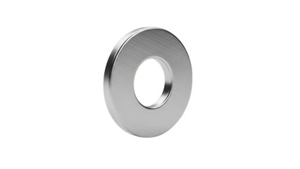 Metal Washer on Transparent Background
