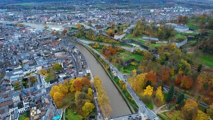 Aerial Around The City Namur