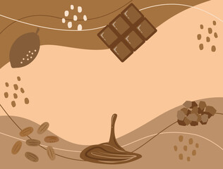 バレンタインやチョコレート関連に使える背景イラスト