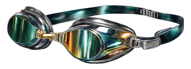 Colorful Racing Goggles for Performance in Aquatic Celebrations and Events