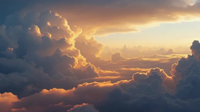 This captures a stunning sunset where the sun is partially obscured by clouds, creating an enchanting glow and radiant light. The was taken from a high vantage point looking down on the scene below.