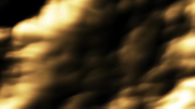 Abstract, blurred image of swirling, warm-toned amorphous forms with variations in light and dark
