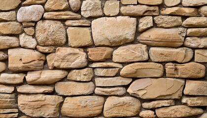 Fototapeta premium Texture Of A Stone Wall Beige