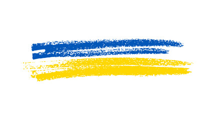 Ukrainian national flag in grunge style