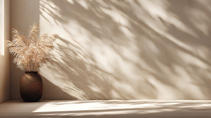 shadow overlay effects of realistic abstract natural tree leaves shadow on wall background, Summer sunlight and shadow overlay effect, shadow for photo interior backdrop studio mockup, white